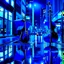 Placeholder: jazz vibes, reflections in blue, city at night, lonely