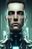 Placeholder: cyberpunk, head, men, portrai