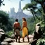 Placeholder: Ah, the intrepid Tarzan, Jane Porter, and their young son Korak embark on a grand adventure that rivals the epic tales of the legendary Argonauts. In this high-resolution photo captured by the esteemed Russ Meyer, the family of explorers stands poised at the bustling heart of New York, their eyes alight with the fire of wanderlust and discovery.