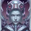 Placeholder: Watatsumi, god, Japanese legendary, cyberpunk, water