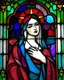 Placeholder: woman. stained glass