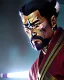 Placeholder: a portrait of an ancient japanese warrior, samurai, white clothes, katana, super detailed, bright colors,