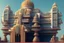 Placeholder: Grand scale Indian city modern futuristic, inspired by hindu Architecture