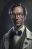 Placeholder: Portrait of Dr. Marcus Black - The brilliant but socially awkward scientist