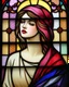 Placeholder: woman. stained glass