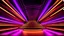 Placeholder: a 3D recursive stage structure made of metallic colors, pretty artistic background, dynamic lights