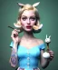 Placeholder: Ultra realistic portrait, wonderland, happy blonde Alice smoking a pipe, blue dress accompanied by elegant anthropomorphic white rabbit, circus dress style, old school tattoo, laughter, smoke, marijuana garden, mushroom lamps, glow eyes, perfect iris, soft color, highly detailed, unreal engine 5, ray tracing, RTX, lumen lighting, ultra detail, volumetric lighting, high definition.