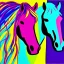 Placeholder: horses pop art