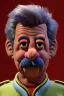 Placeholder: Waist up muppet Portrait, Nicolas maduro us muppet doll, Venezuelan president, tracksuit red blue and yellow, mustache, photo studio, red background, unreal engine 5, concept art, art station, ray tracing, lumen lighting, ultra detail, volumetric lighting, 3d.