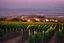Placeholder: viñedos al atardecer con un pueblo al fondo, fotografía real, foto periodismo, fotografía realizada con una cámara Leica y un objetivo de 50mm