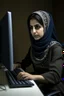 Placeholder: iran woman working with computer