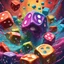 Placeholder: Splash Art, A Liquid Portrait Of A dice Made Of Colours, Splash Style Of Colourful Paint, Hyperdetailed Intricately Detailed, Fantastical, Intricate Detail, Splash Screen, Complementary Colours, Liquid, Gooey, Slime, Splashy, Fantasy, Concept Art, 8k Resolution, Masterpiece, Melting, Complex Background, Intricate Detailed, Bright Colors, Fantasy, Concept Art, Digital Art, Intricate, Oil On Canvas, Masterpiece, Expert, Insanely Detailed, 4k Resolution