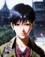 Placeholder: Detailed young anime boy crying, intricate details, full body portrait, keep head in frame, slight, black Japanese motif, concept art, highly detailed, digital painting, concept art, sharp focus, illustration, art by Yoji Shinkawa, WLOP and greg rutkowski and alphonse mucha and artgerm and yanjun Chen and Junji ito and Makoto Shinkai, HDR, octane render