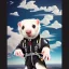 Placeholder: ferret wearing jumpsuit and parachute, skydiving, clouds, plane, intricate, ultra-fine detailed, 8k, ultraHD, high-quality, 3d, realistic, trending on artstation, midjourney style, elaborate, openjourney style,