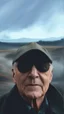 Placeholder: Bosch painting style, nightmare , a handsome mid age man ,great quality picture with cinematic scenes , heavy clouds in the background