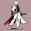Placeholder: [wii No More Heroes style with thick lines] Silap Inua