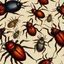 Placeholder: three ticks, bugs, tickbugs, they are wrestling on a bed, beautiful art