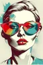 Placeholder: Art illustration sunglasses