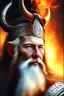 Placeholder: Fire theme art, Portrait of a viking by Michelangelo, 8K, close-up face