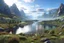 Placeholder: The land of scandinavia, beautiful scenery, 8k, high detail