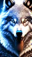 Placeholder: White fur, Werewolf, Red eyes, character, full body portrait, expert, insanely detailed, 4k resolution, cinematic smooth, intricate detail, fluffy, award wining portrait, anthropomorphic wolf