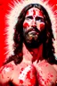 Placeholder: "Beefcake Jesus" depicts a satirical portrait of Jesus that has had red paint splattered on it by Fundamentalist protestors