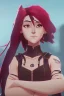 Placeholder: Teenaged Female Red haired kitsune paladin