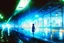 Placeholder: Night, City, lights, sci-fi, future, retrowave, claude monet impressionism paintings