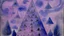 Placeholder: A purple haunted cosmic pyramid with ghosts painted by Paul Klee