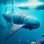 Placeholder: fullbody Drawing of 'Ultra Futuristic style concept Submarine'intricate detail,by andrea bonelli,Kilian Eng,Ohrai,underwater,three quarters view,Futuristic design study, toned colors,16k