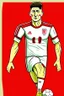 Placeholder: Robert Lewandowski Polish soccer player cartoon 2d