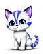 Placeholder: A kitten, in the style of Disney animation, white background