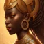 Placeholder: sango fantasy, fantasy magic, intricate, sharp focus, illustration, highly detailed, digital painting, concept art, matte, masterpiece head sexy African beauty black afro hair earth lady bronze African huts Egyptian princess