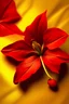 Placeholder: red Asiatic Dayflower on golden background