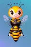 Placeholder: Cute bee as pfp animation style