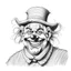 Placeholder: boceto a mano de payaso sonriendo