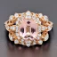 Placeholder: diamond and morganite ring, art noveau, filigree, floral, breathtaking, highly ornate, delicate, intricate, photorealistic, high fashion, fine jewellery, luxury, designer