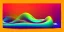 Placeholder: Vector technology abstract background with dynamic amorphous vector flowing gradient particle water curve waves and modern red, yellow, orange lines. Retro futurism geometric, cyberpunk.