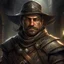 Placeholder: conquistador inspired fantasy townsguard sergeant digital art portrait