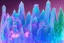 Placeholder:  Crystal Dwellings blue, fontaine blue lumières bleu rose,lac,cascade,aurore boreale rose bleu