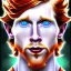 Placeholder: Portrait of young Courtney Gains as a ruggedly handsome, joyful, roguish pirate, charismatic, attractive male, masculine, perfect, precisely detailed clear eyes, unblemished, flawless skin, softly freckled face; meticulously detailed multi-hued ginger carrot-colored cherry fire red hair; fantasy, intricate, elegant, highly detailed, digital painting, concept art, matte, sharp focus, illustration, art by artgerm and greg rutkowski and alphonse mucha