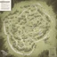 Placeholder: map, large camp ground, top view, comic book, sketch, nature, paths,
