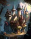 Placeholder: medieval fantasy castle town fairytale rpg art