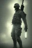 Placeholder: British ghost soldier, skull special forces mask, white smoke, dark, rage, sorrow, high definition, ultra 8 k, volumetric lighting, blue fire, fog