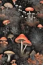 Placeholder: Exotic Flora, fauna, mushrooms, fungi and coral dripping black liquid in the Multiverse