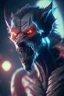 Placeholder: Vampire werewolf alien fused ,3d render, high details, high contrast, long explosure, hyper realistic, color grading, bokeh, unreal engine 5, 8k