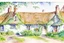 Placeholder: Detailed loose watercolour of an small English cottage