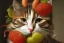 Placeholder: A cat with fruits and fish and mouses. Giuseppe Arcimboldo