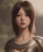 Placeholder: Anime girl cute neck head portrait, warrior costume, village, meditation, cyberpunk, 8k quality