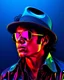 Placeholder: WPAP Pop art style Michael Jackson outside emboss 3d shiny cubis mirrors glass minimalist Neo Surrealisme Unique surrealistic artwork brutal multicolor neon colors,find details,UHD neons